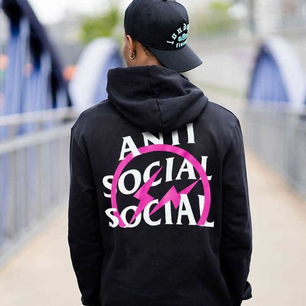 2022 luxury designer men's women's sweater printed with letters lightning hoodie pullover men's loose sweater m-3xl, Black